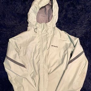 Columbia mint and grey detailing jacket size S.